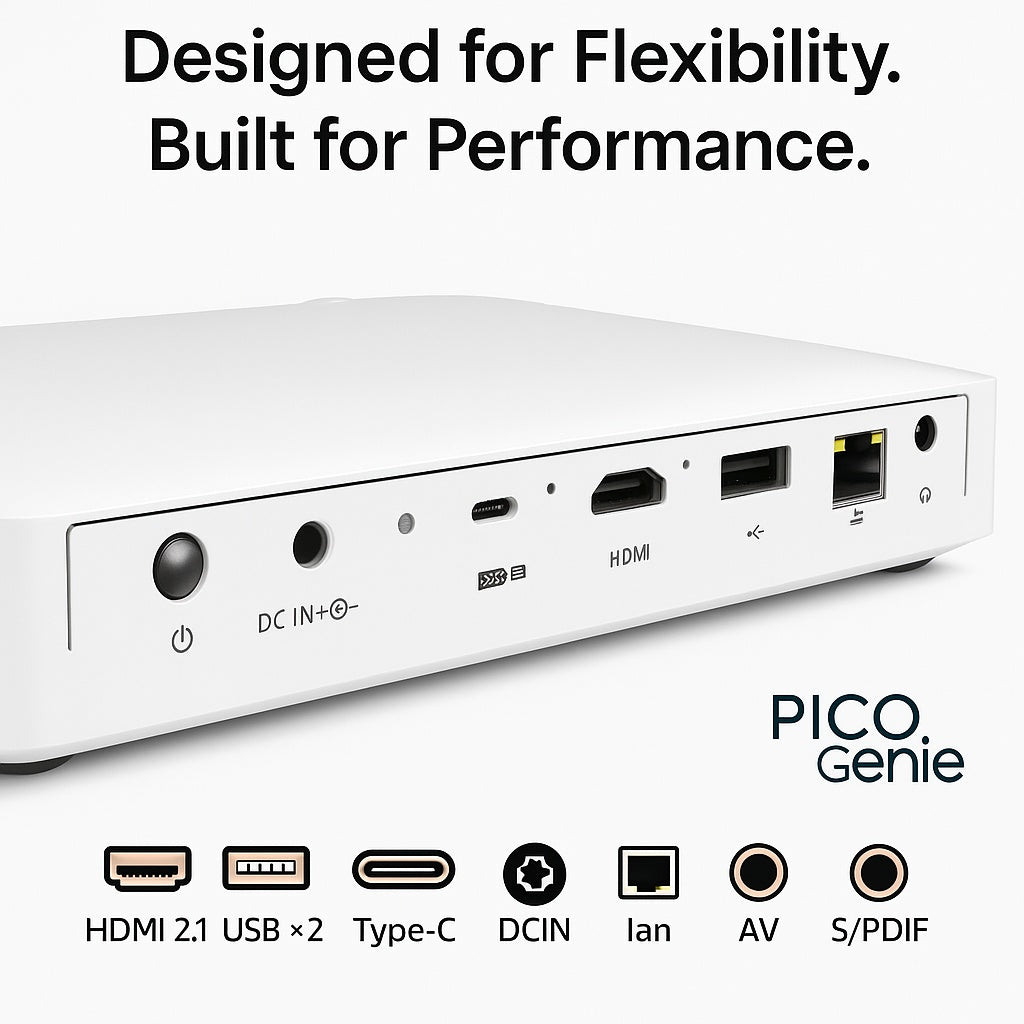 Pico Genie M550 Plus 4.0 Smart Projector (650Lms, Full HD, Ultra Portable)