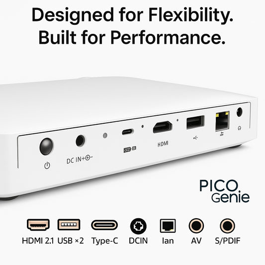 Pico Genie M550 Plus 4.0 Smart Projector (650Lms, Full HD, Ultra Portable)